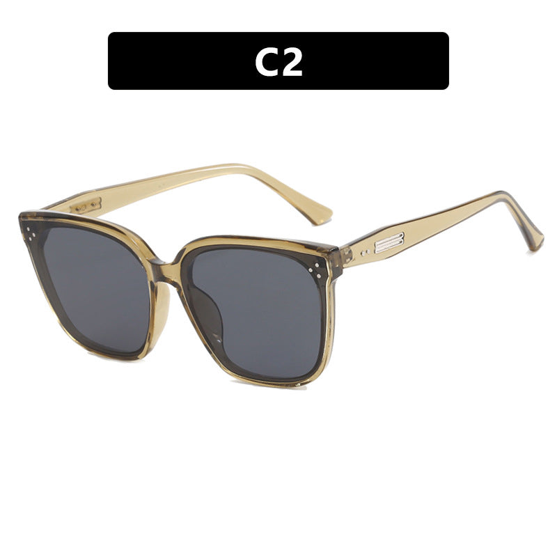 Damen moderne oversized Sonnenbrille mit elegantem, breitem Rahmen Brehn