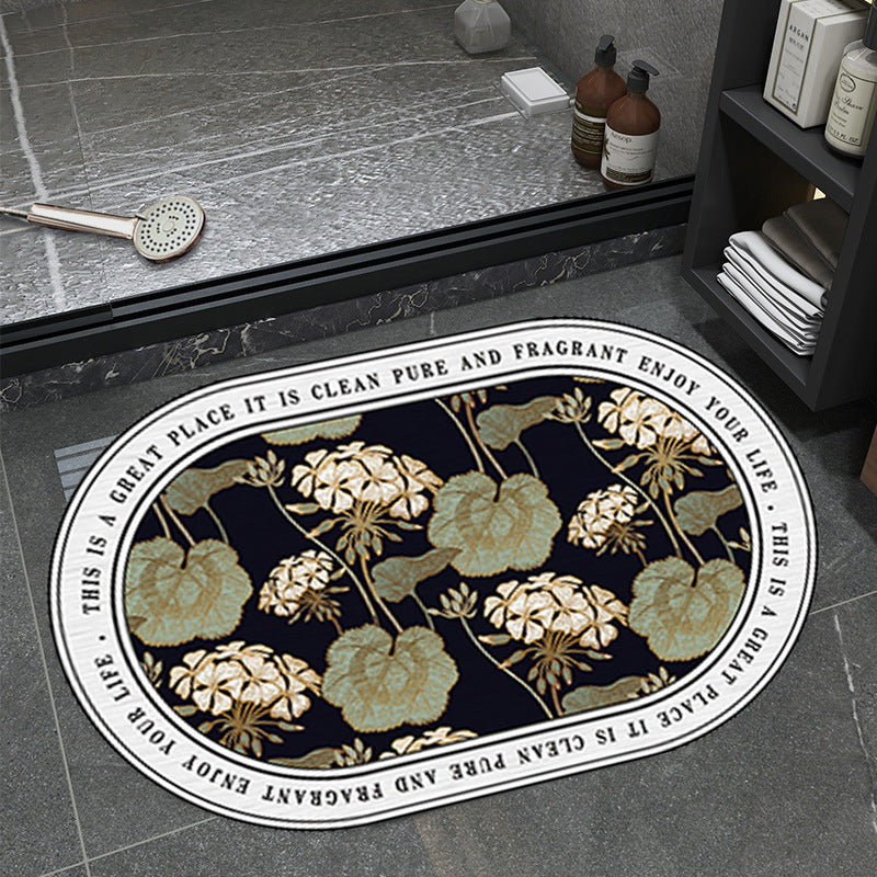 Floral Pattern Badematte Brehn