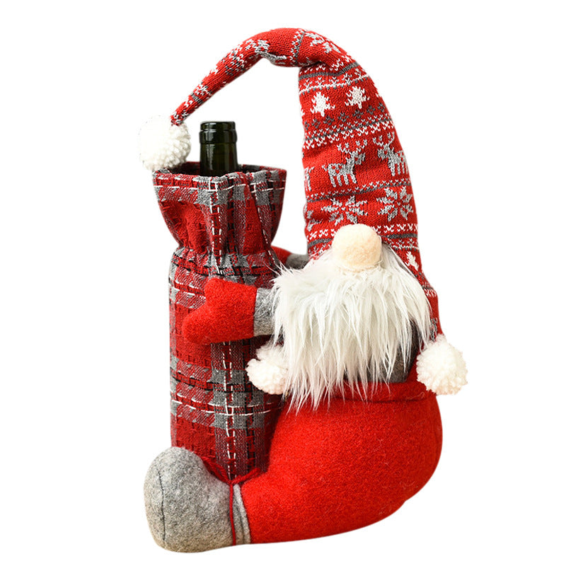 Dekorative Weihnachtsmann Flaschenhalter