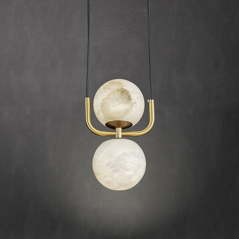 Moderne Dual Globe Pendelleuchte