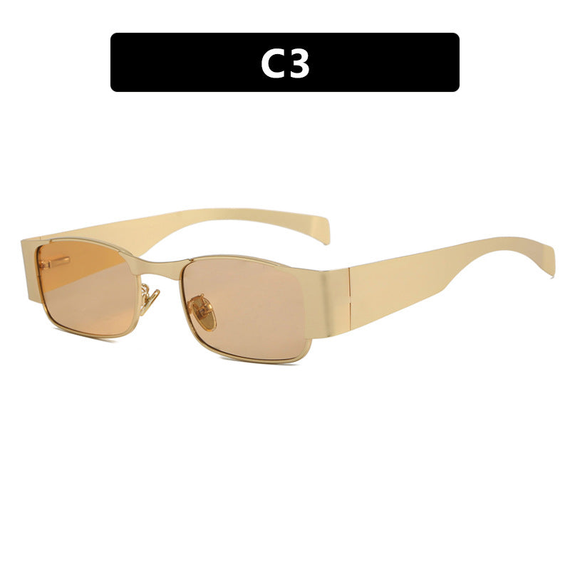 Damen modische rechteckige Sonnenbrille mit eleganten Gläsern Brehn