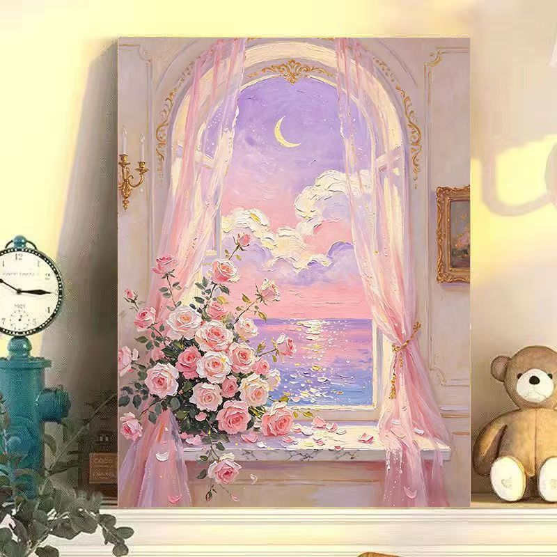 Romantische florale Landschaft Leinwandkunst Brehn