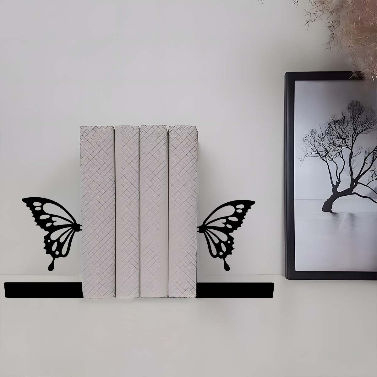 Künstlerische Schmetterlingsbuchstütze