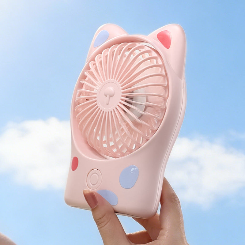 Damen Tragbarer Mini-Kühlen Ventilator mit Katzenohren Brehn