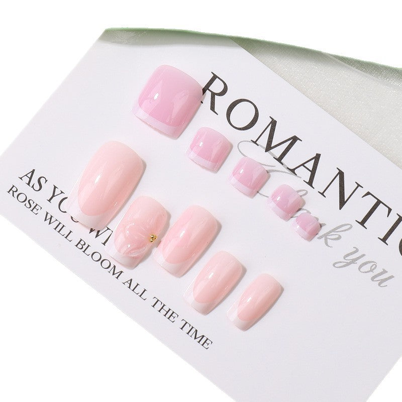 Hochwertiges französisches Press-On-Nail-Set Brehn