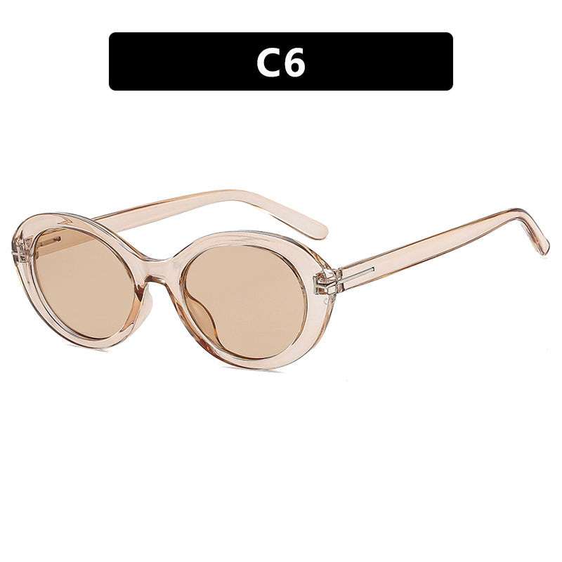 Damen modische Sonnenbrille mit innovativem ovalen Rahmen und UV-Schutz Brehn