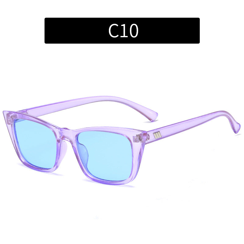 Moderne geometrische Katzenaugen-Sonnenbrille