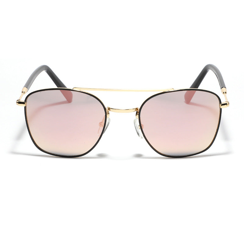 Damen modische quadratische Sonnenbrille mit luxuriösem Metallrahmen Brehn