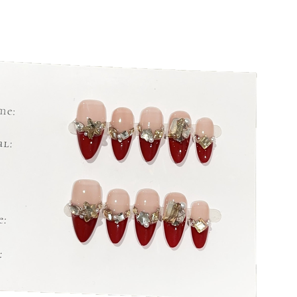 Designer Stiletto Press-On Nagel Set