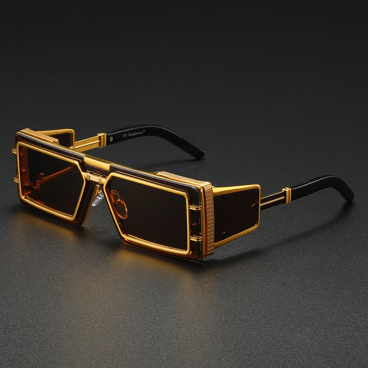 Damen Modische Designer-Sonnenbrille mit großzügigem Rahmen und stilvollem Akzent Brehn