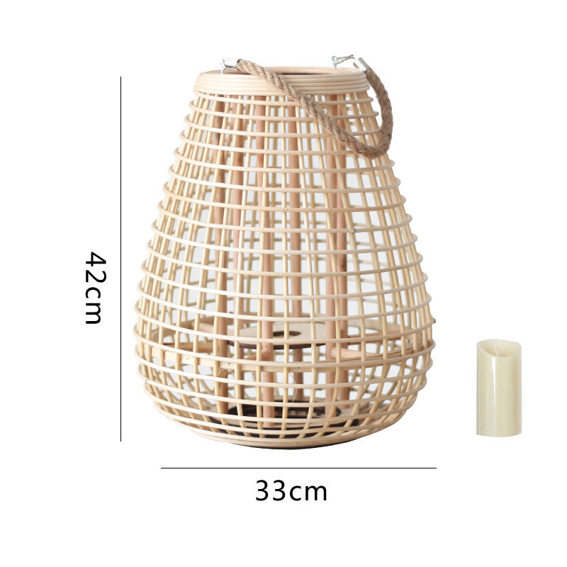 Dekorativer Rattan-Laterne mit Tragegriff Brehn