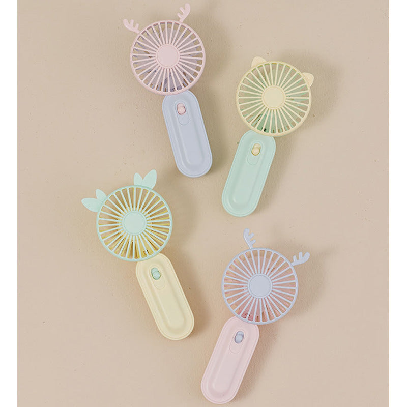 Damen tragbarer Mini-Handventilator im kreativen Tierdesign Brehn