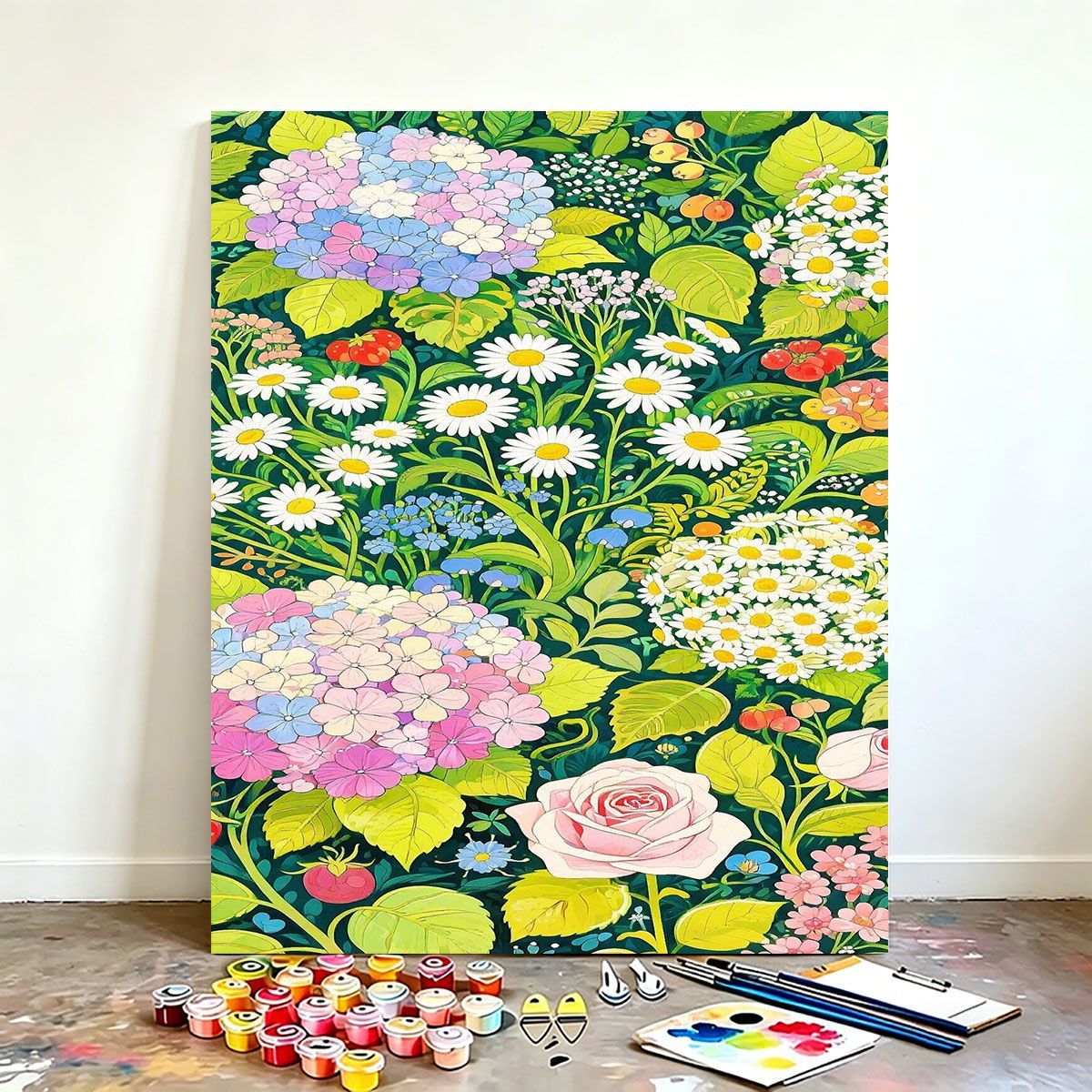 DIY Floral Canvas Painting Kit Brehn