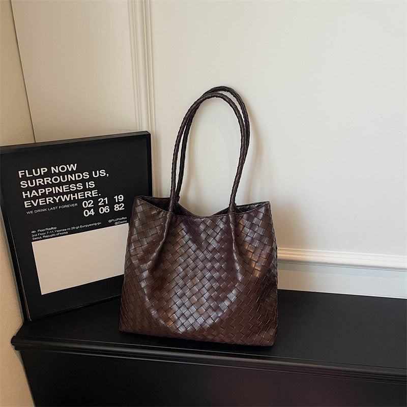Woven Leather Tote Bag 1790300349