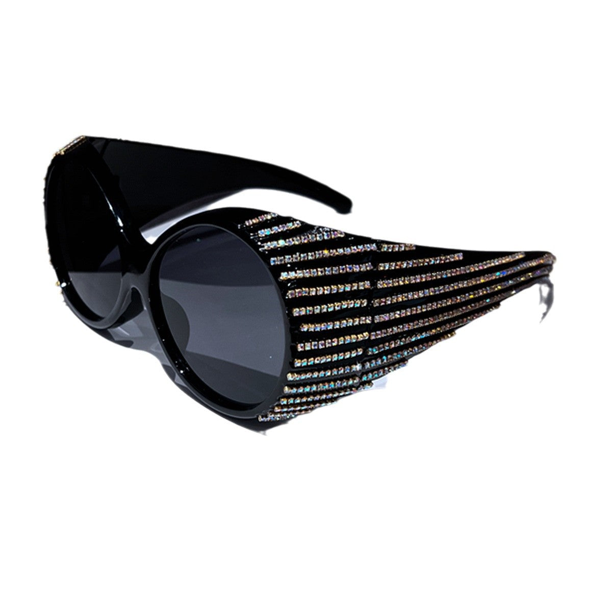 Damen Glamouröse Sonnenbrille mit funkelnden Kristallverzierungen Brehn