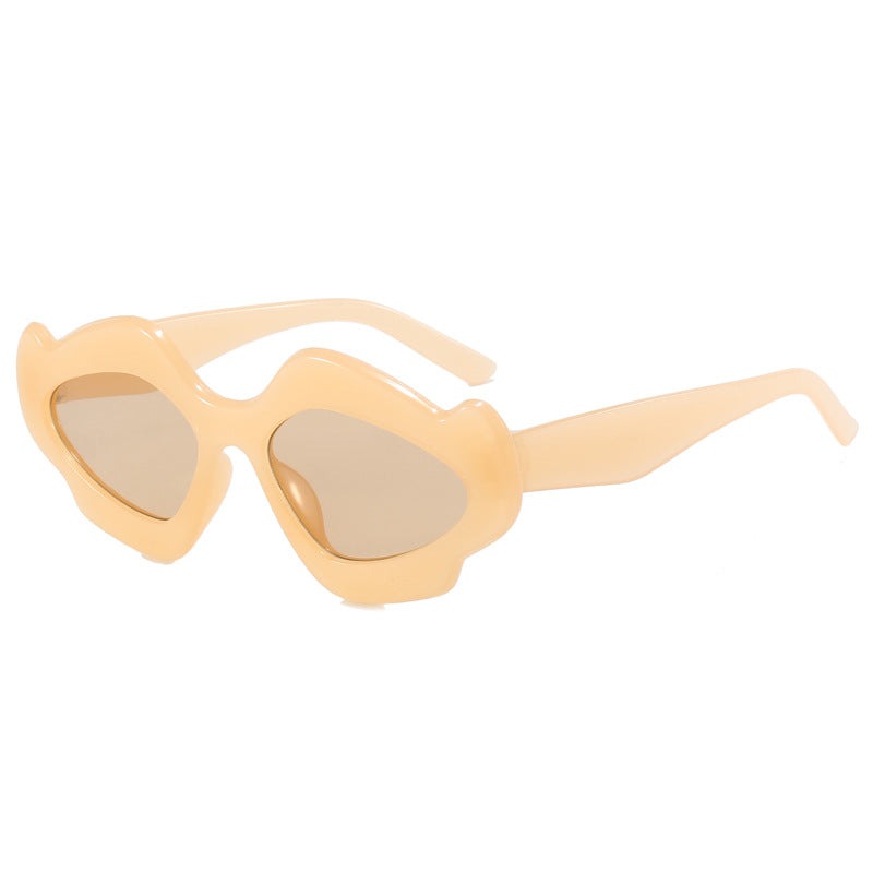 Damen kreative Oversized-Sonnenbrille im zeitgenössischen Design Brehn