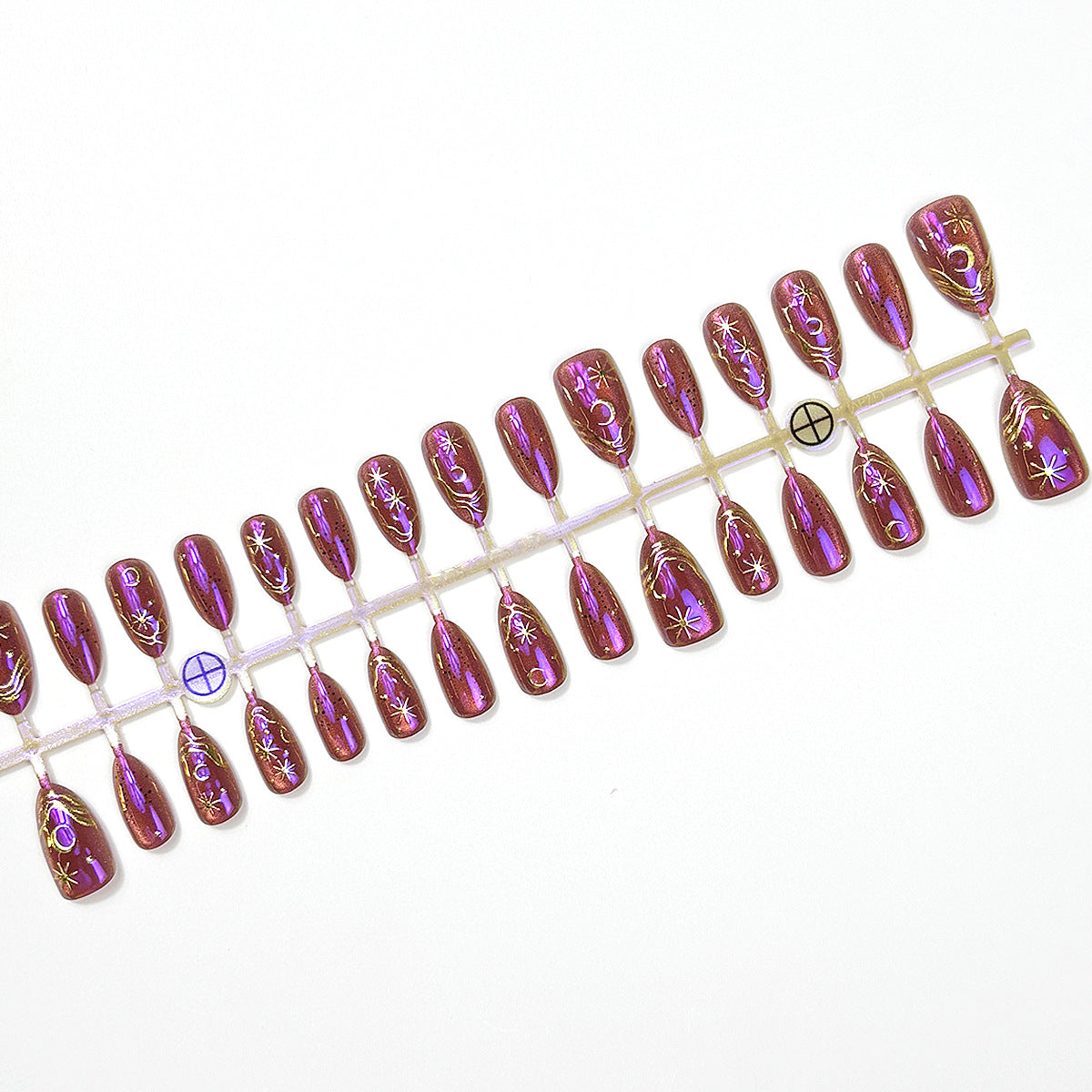 Himmlisches Thema Press-On Nagelset Brehn