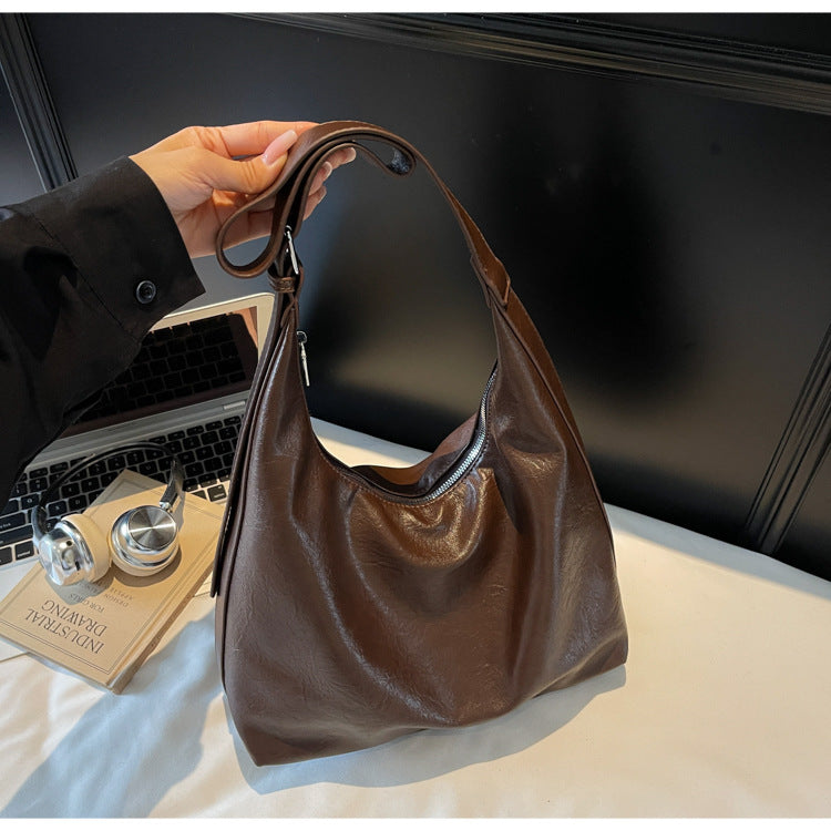 Weiche Leder Schultertasche Brehn
