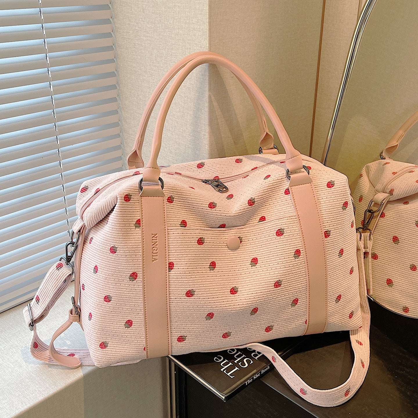Stylische gesteppte Wochenend-Duffle-Bag Brehn