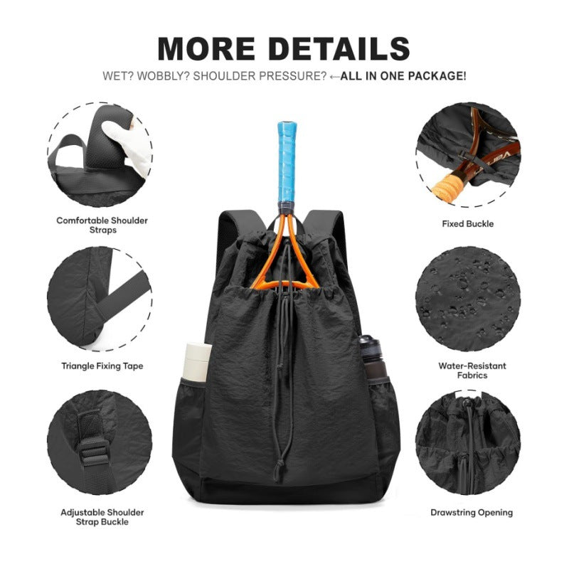 Tennis-Schläger Drawstring Rucksack