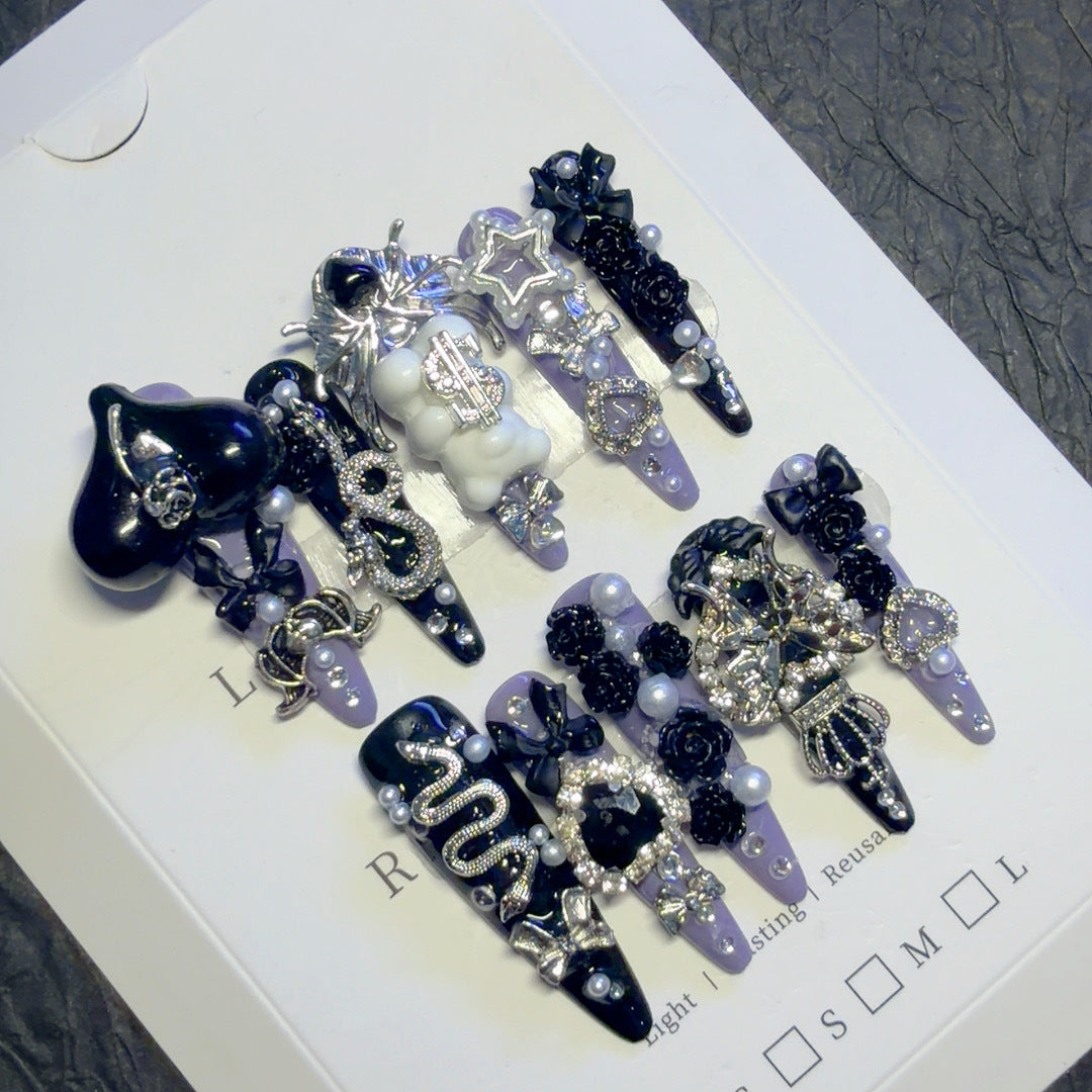 Gothic-inspirierte dekorative Haarklammer-Set