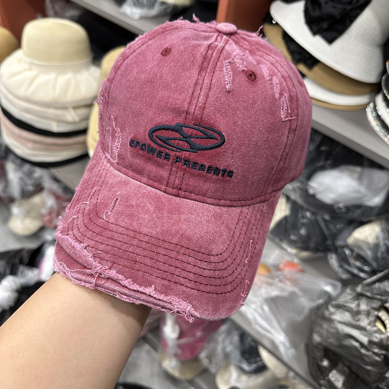 Vintage-inspirierte Baseballkappe mit Used-Look