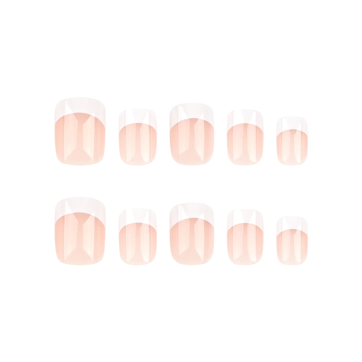 Kunstvolle French-Tip Nägel Brehn