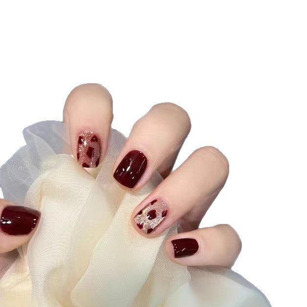 Künstlerisch naturinspiriertes Press-On-Nagelset Brehn