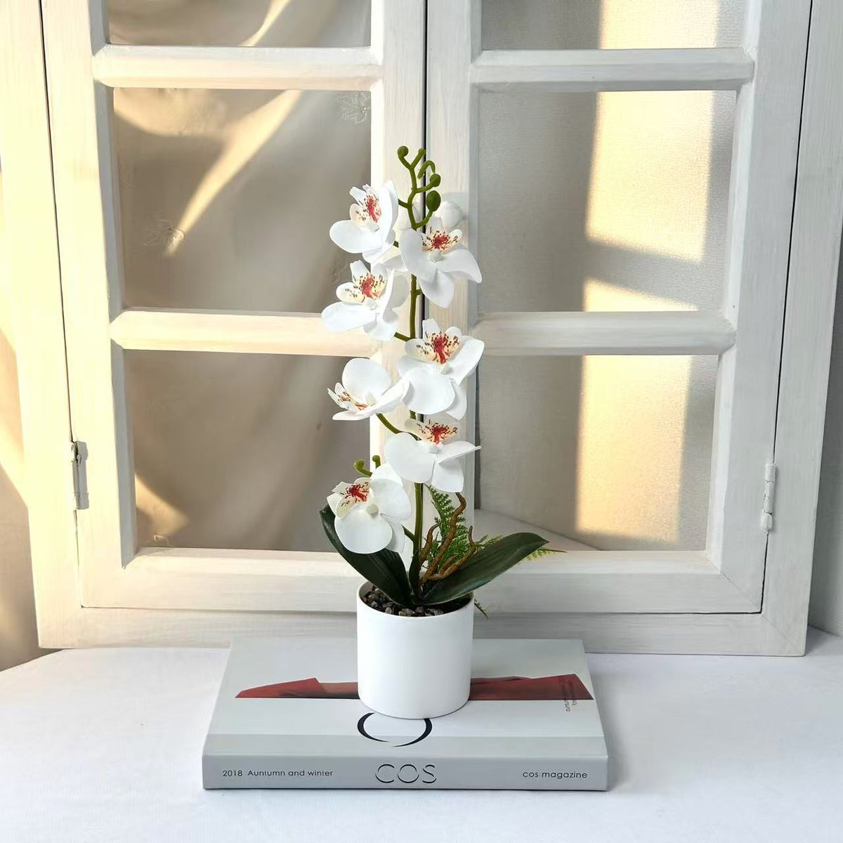 Künstlicher Orchideen Tischschmuck für Wohnkultur und Tischdisplay