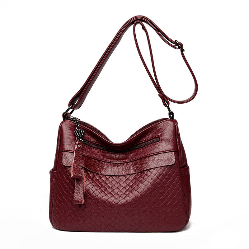 Texturierte gesteppte Schultertasche Brehn