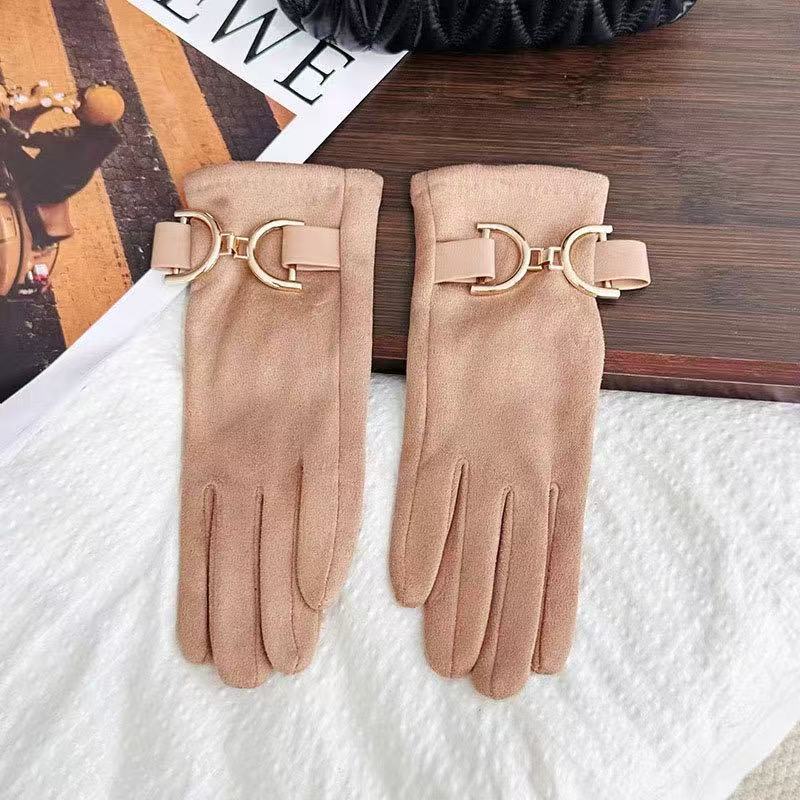 Elegante Modehandschuhe mit dekorativem Schnallenverschluss Brehn