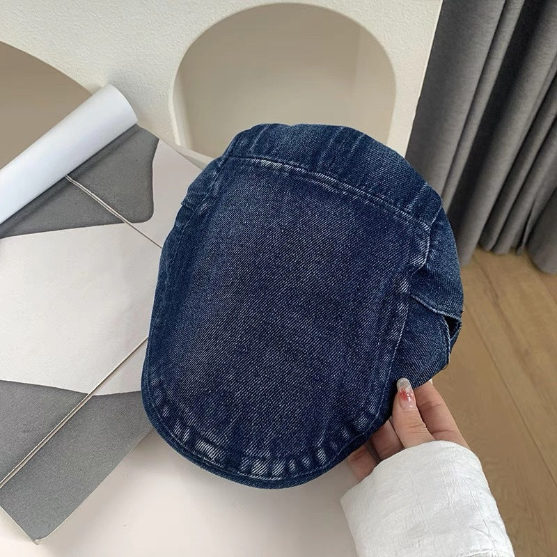 Denim Newsboy-Cap