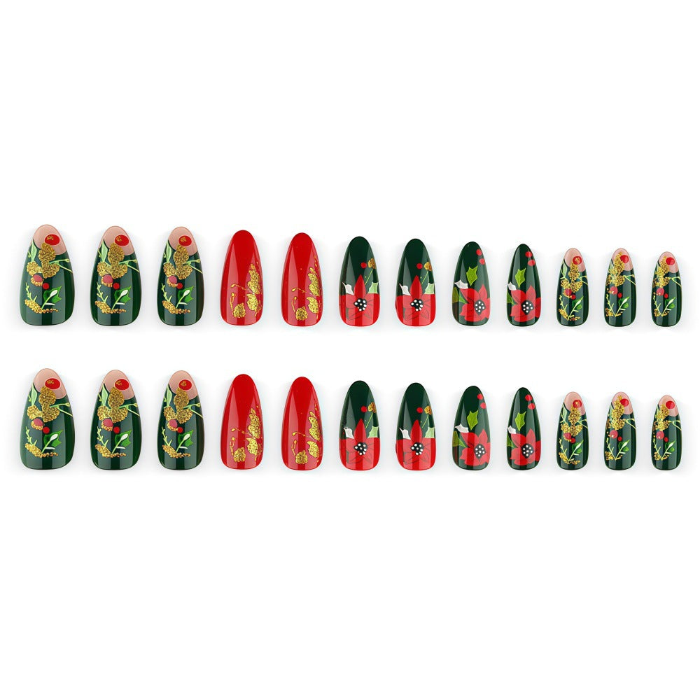 Kunstnagelset mit Festlichem Design Brehn