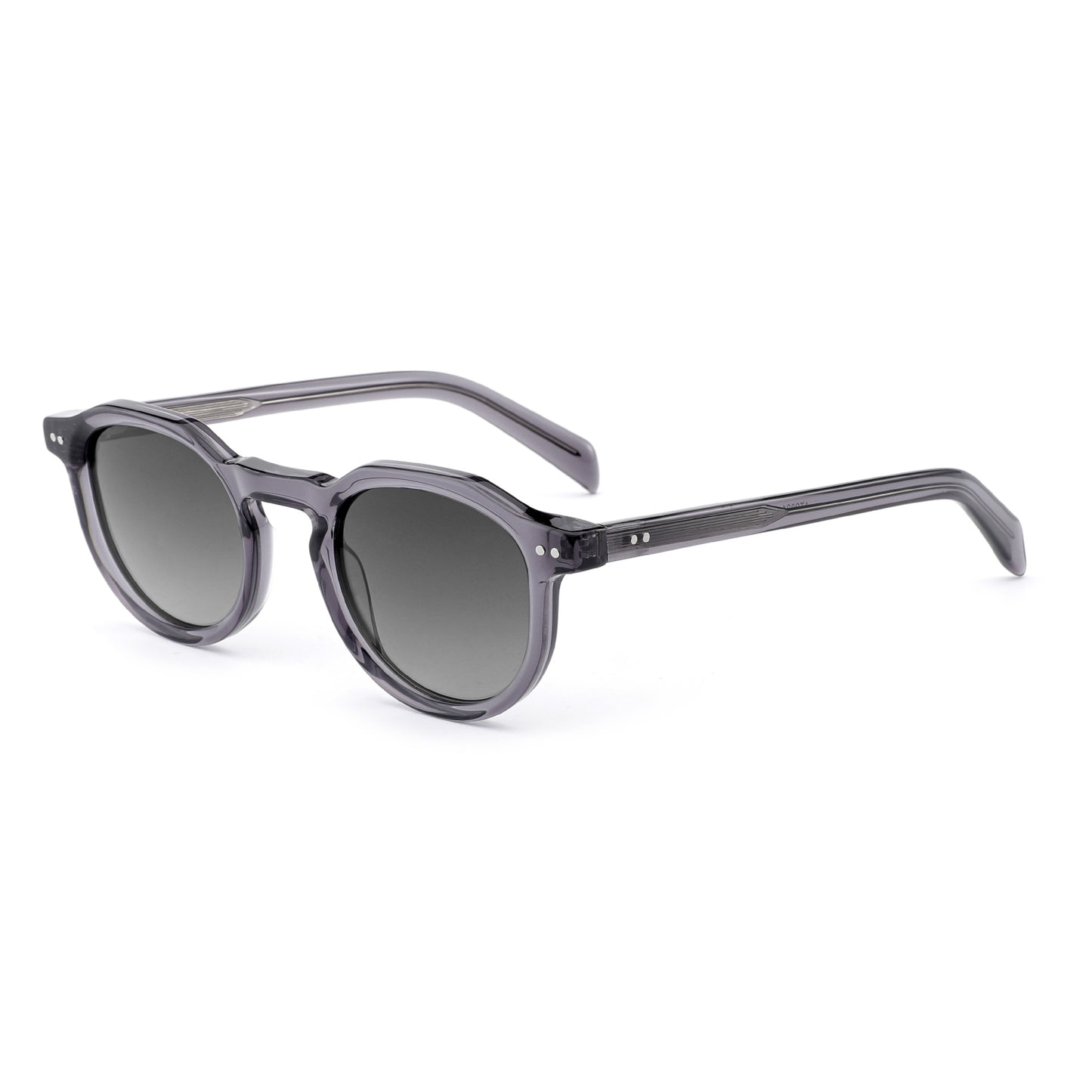 Damen stylische Sonnenbrille mit modernem, transparentem Rahmen Brehn