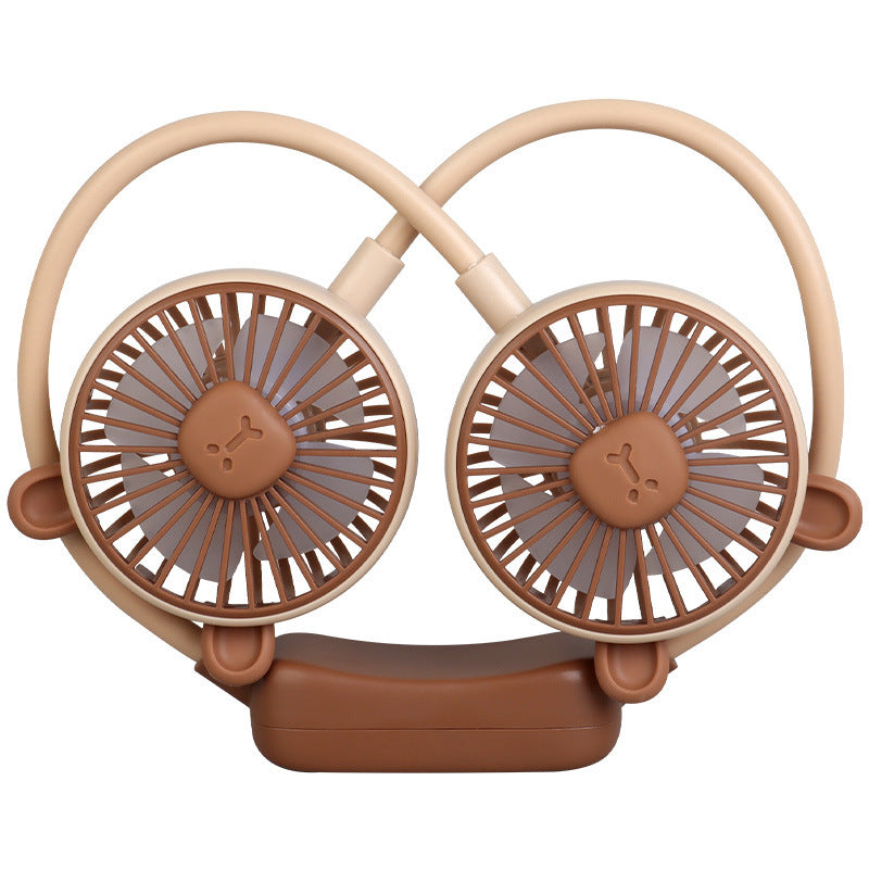 Unisex Tragbarer Doppelventilator Brehn