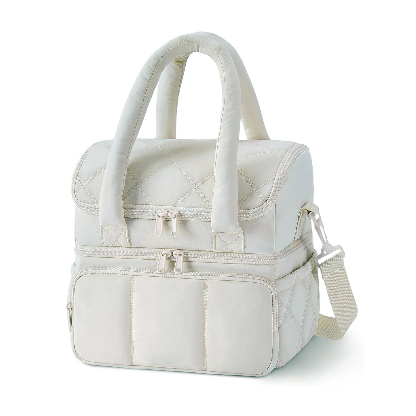 Damen Isolierte Kühltasche mit mehreren Fächern und abnehmbarem Schultergurt Brehn