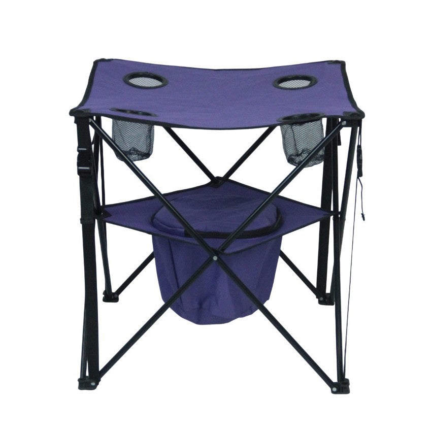 Camping Tisch mit integrierten Getränkehaltern Brehn