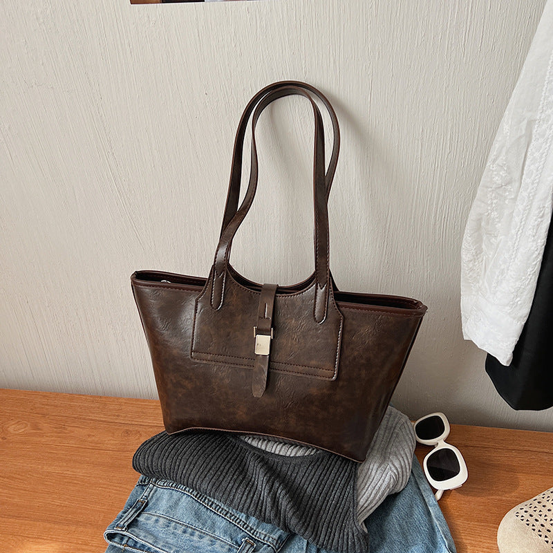 Elegante Leder Tote Bag