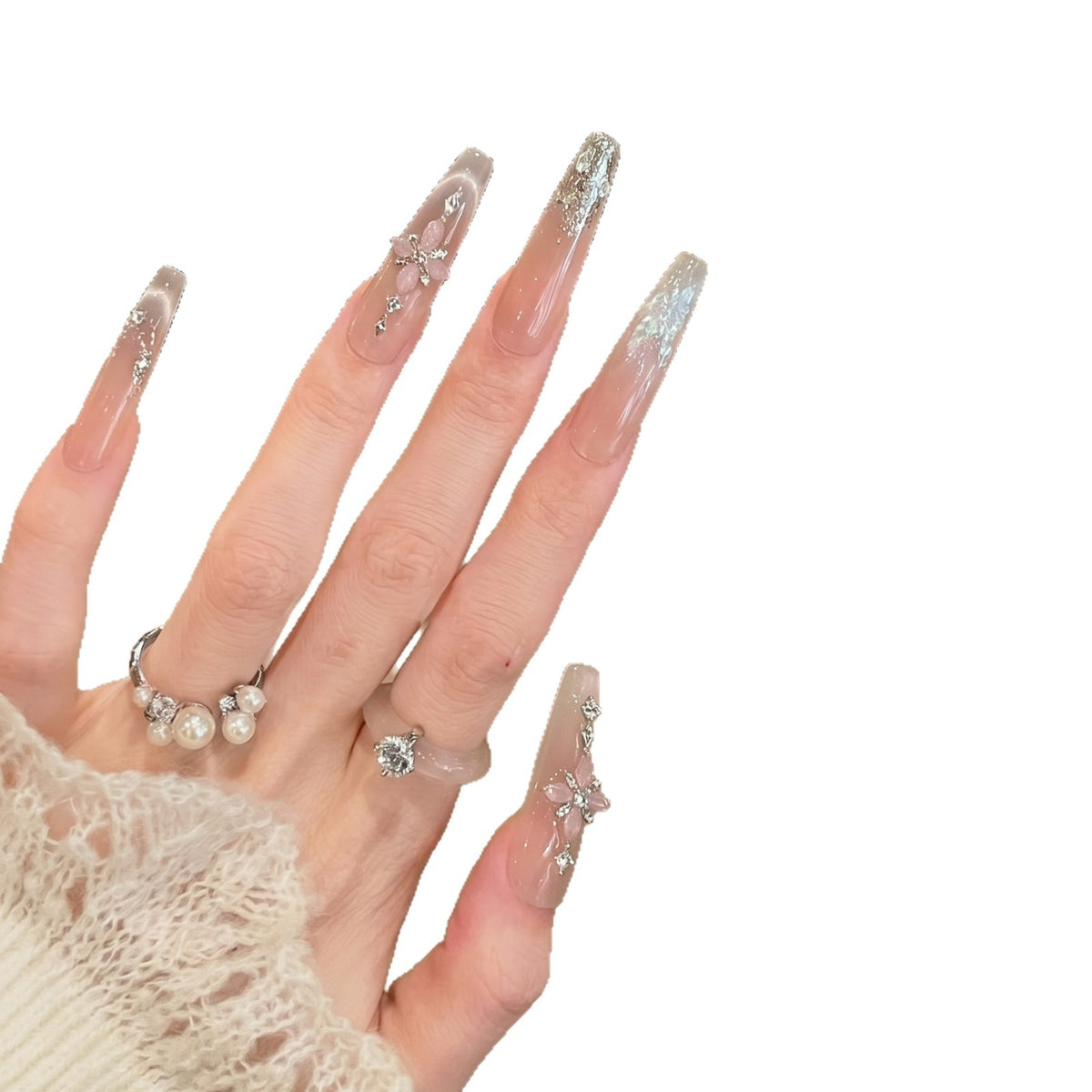 Glamouröse lange Stiletto-Nagelspitzen Brehn