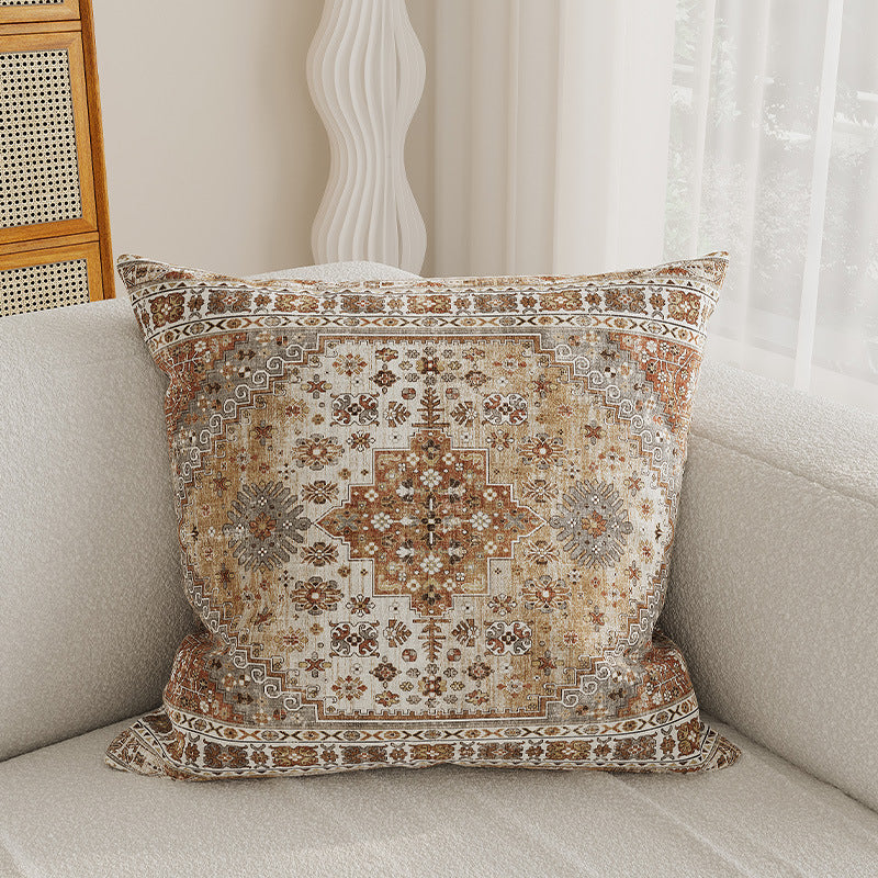 Decorative Medallion Jacquard Throw Pillow Cover