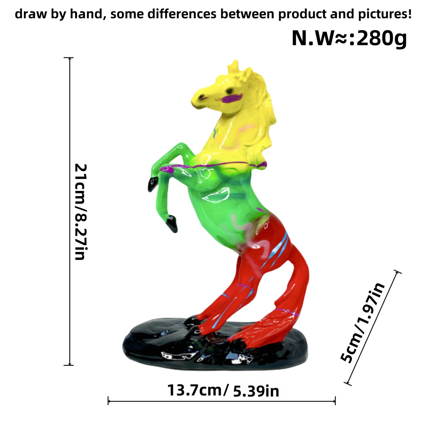 Kunstvolle Pferdefigur im modernen Design Brehn