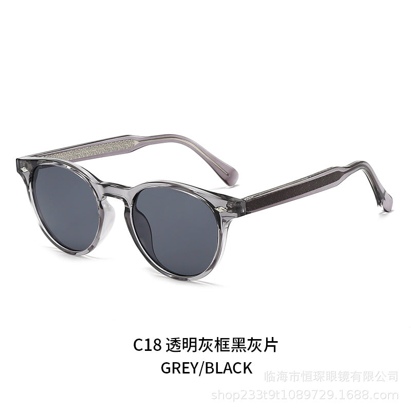 Damen runde Sonnenbrille im stilvollen Retro-Design Brehn