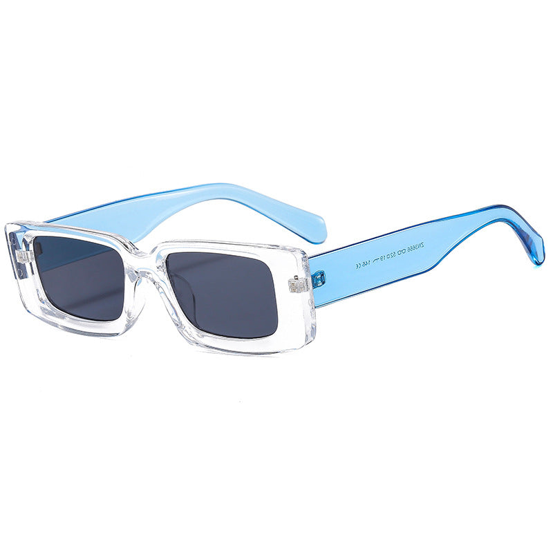 Damen modische Sonnenbrille mit trendy transparentem Rahmen und sportlichem Design Brehn