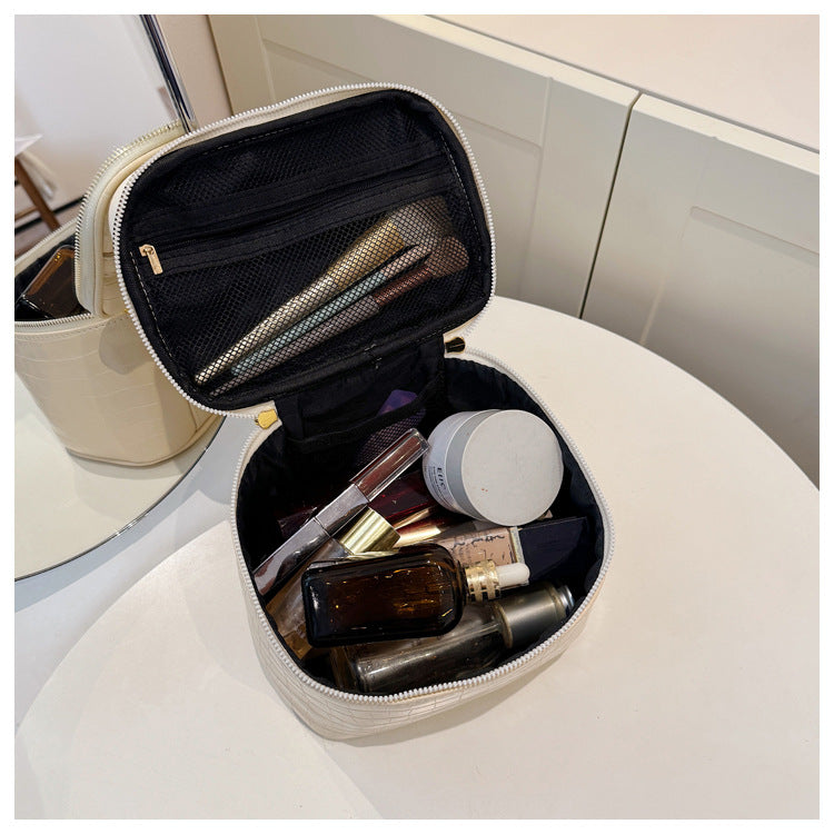 Eleganter Krokodilstruktur Kosmetik Organizer