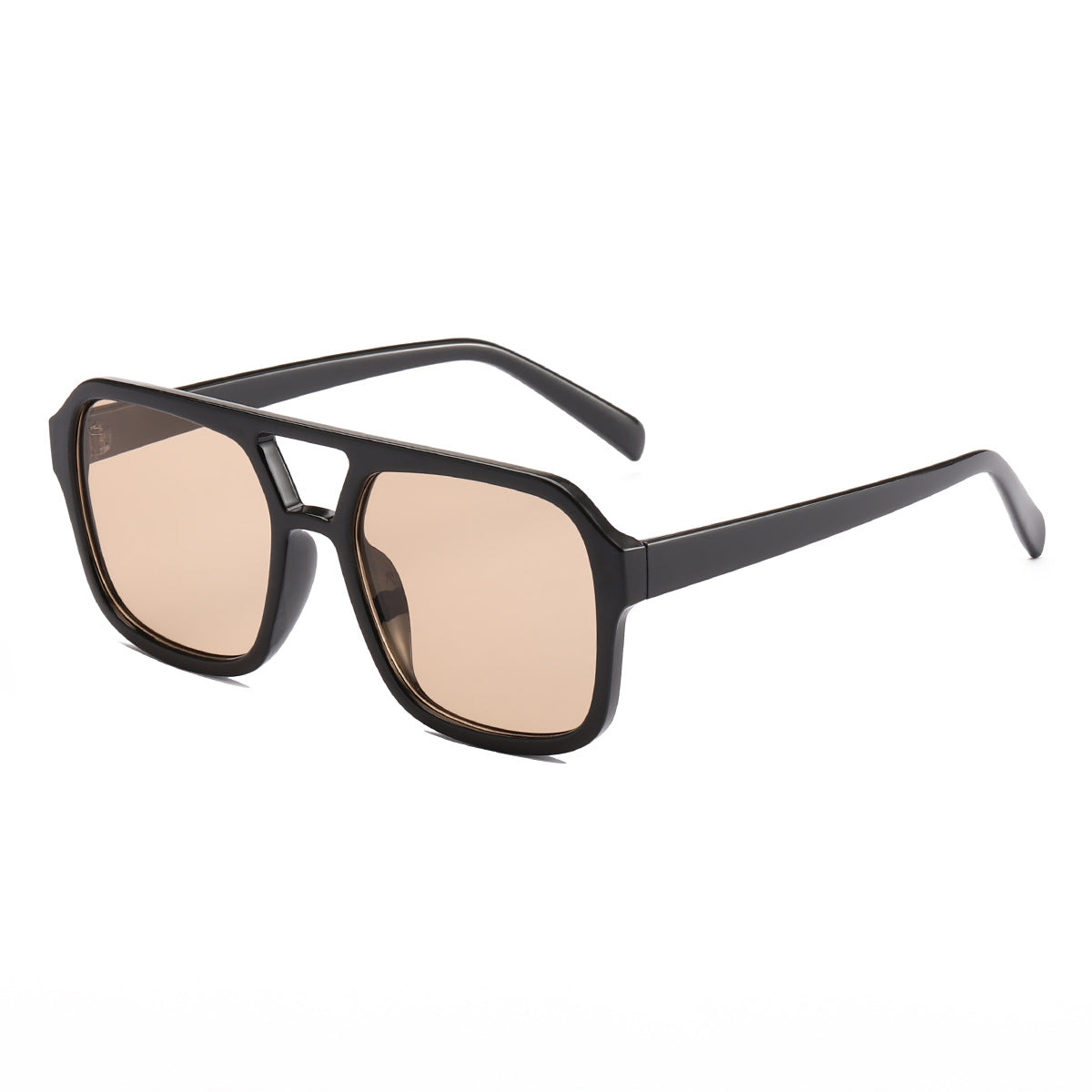 Damen elegante quadratische Sonnenbrille mit stilvollem Muster Brehn