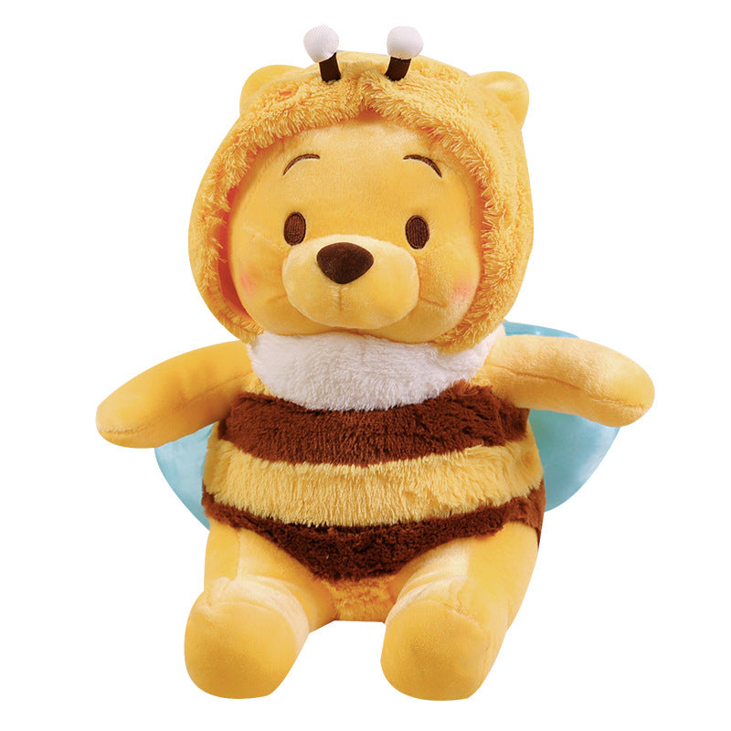Plüschbär im Bienenkostüm Kuscheliger Kapuzenstofftier Brehn
