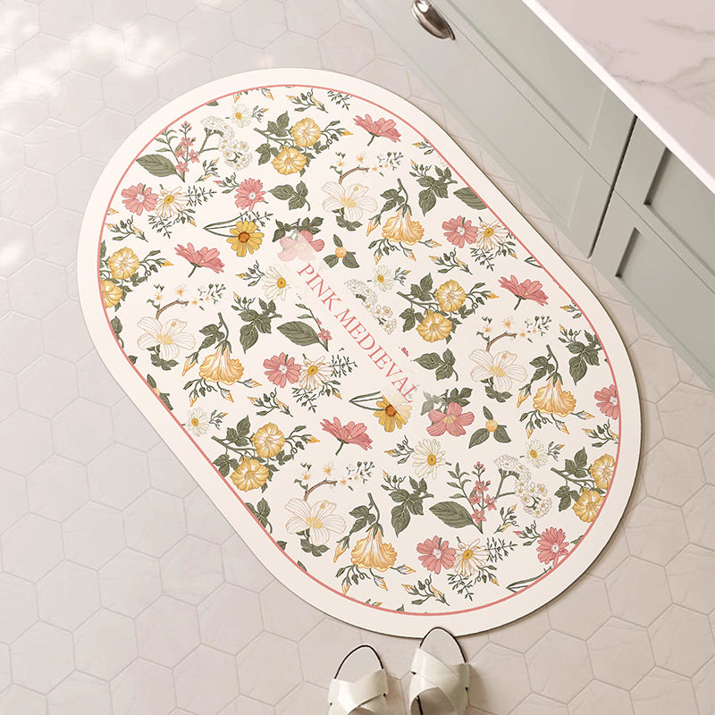 Dekorative Blumen-Badematte Brehn
