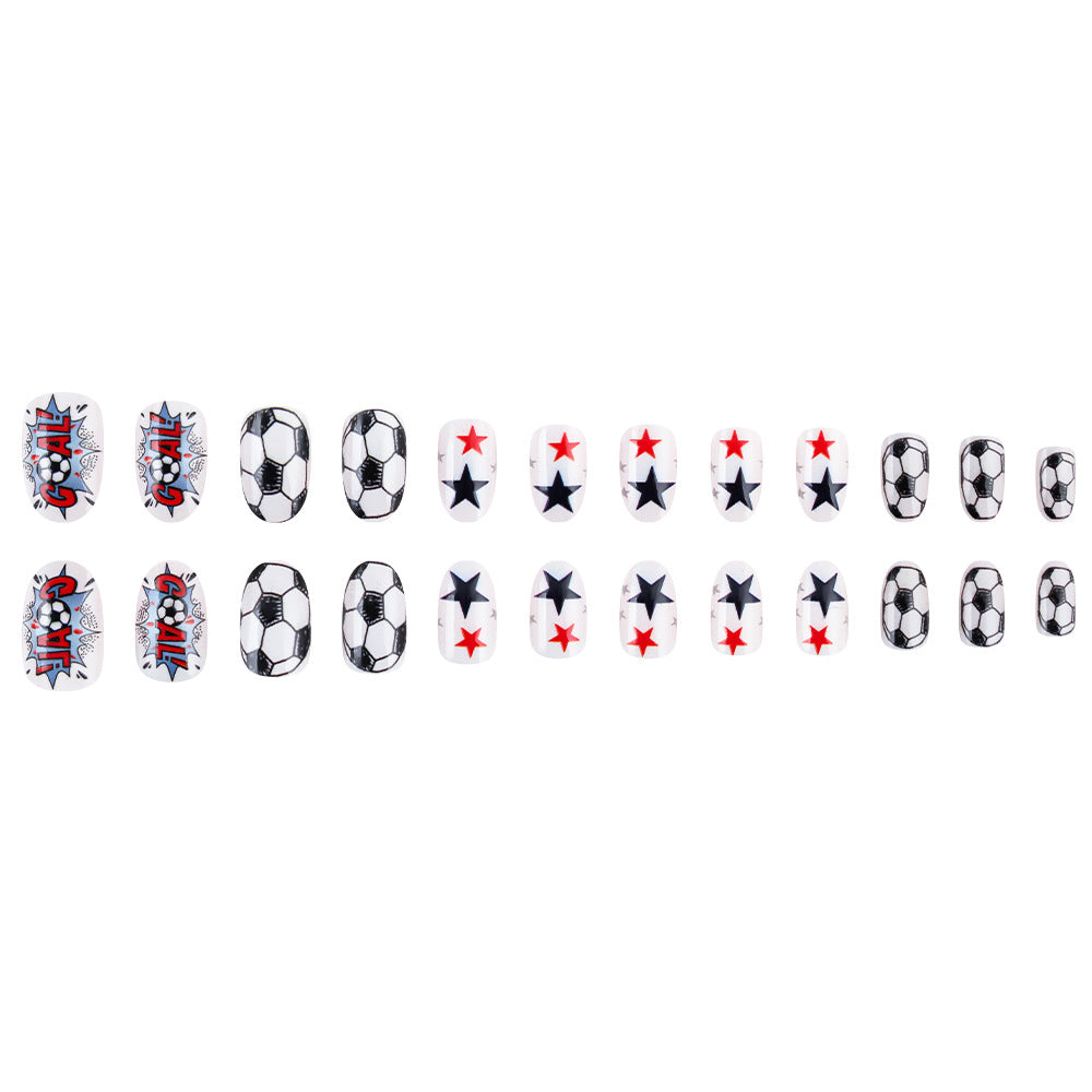 Sportliches Themen Press-On Nagelset Brehn