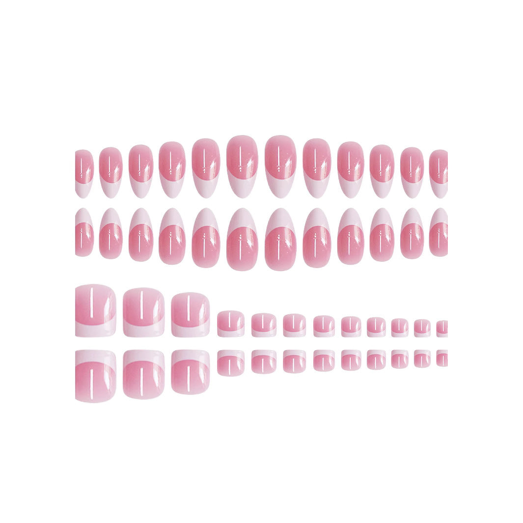 Elegante French Tip Nagelkunst Brehn