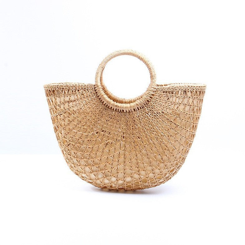 Damen Handgefertigte Strohtasche Brehn
